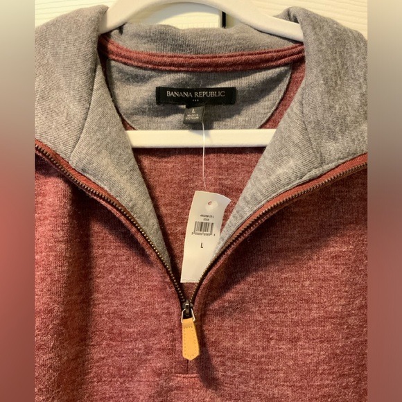 NWT Banana Republic Quarter-Zip Sweater - Picture 2 of 4